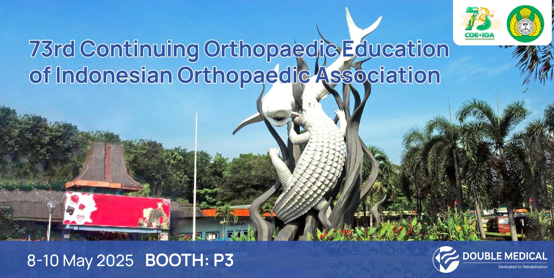 Descubra la tecnología ortopédica revolucionaria con Double Medical en la 73.ª edición de Educación Ortopédica Continua de la Asociación Ortopédica de Indonesia.